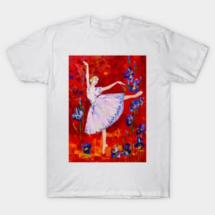 Waltz of the Flowers. Irises T-Shirt